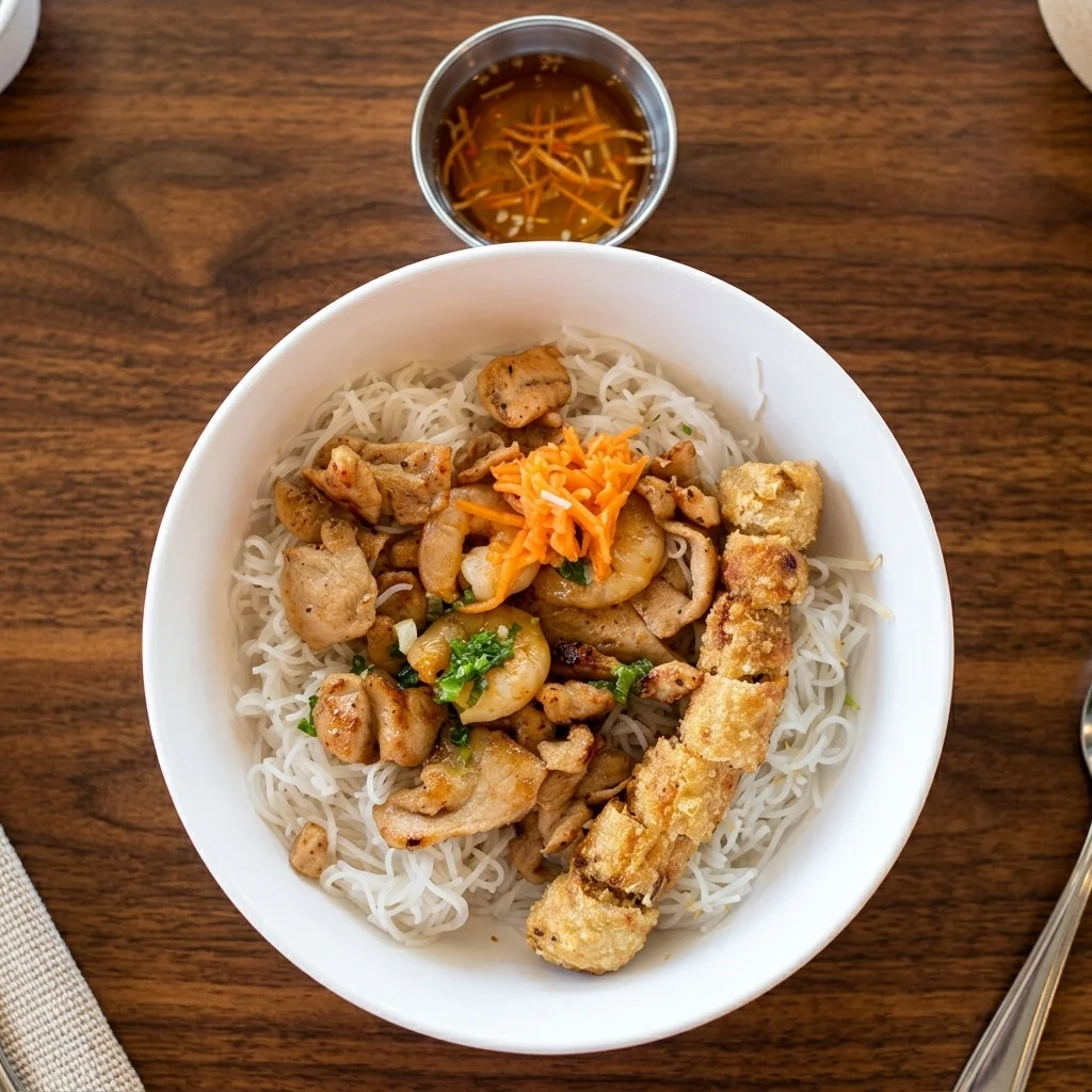 Vietnamese dish at T&Q VietMeal Restaurant Saskatoon